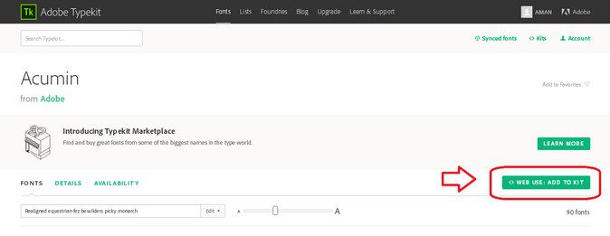 Awesome Font kaise Install Kare WordPress Blog me Add to kit button of fontkit
