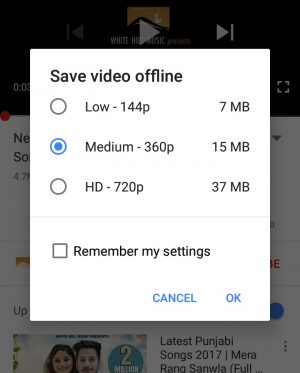 YouTube Offline save video