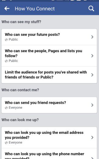 facebook setting privacy hide 