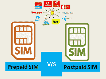 Prepaid or Postpaid Sim में क्या Difference है? [दोनों में क्या अंतर हैं?]