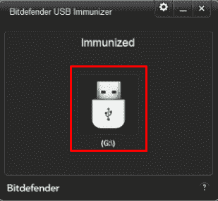 usb immunizer scan virus delete