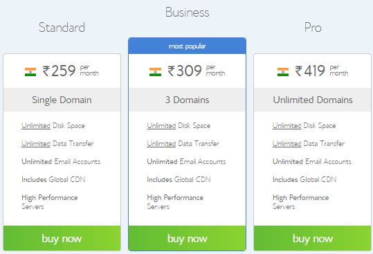 bluehost hosting plans india