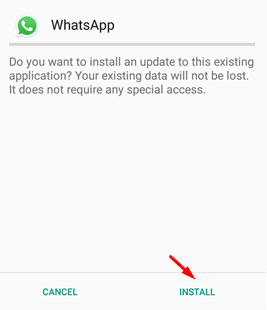 whatsapp update karna
