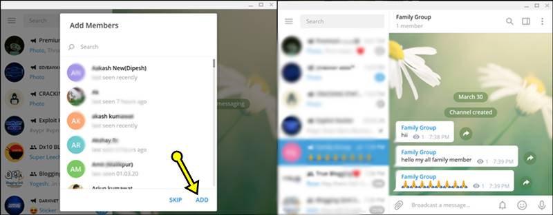 Add Member On Telegram Channel Desktop Pc Hindi