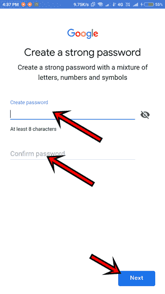 Email id password