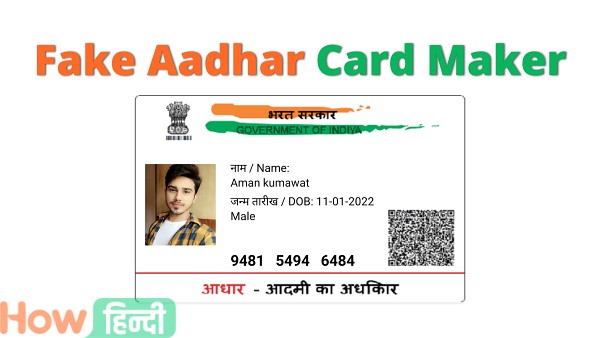 Fake Aadhar Card Maker Online Apk Apps