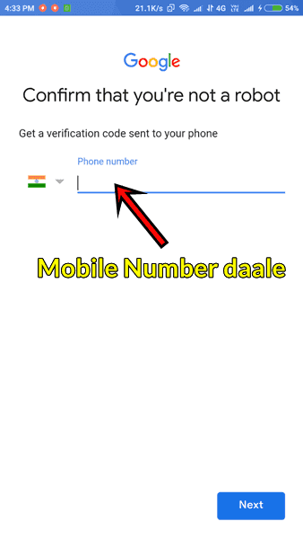Mobile Number Se email id gmail account Banana