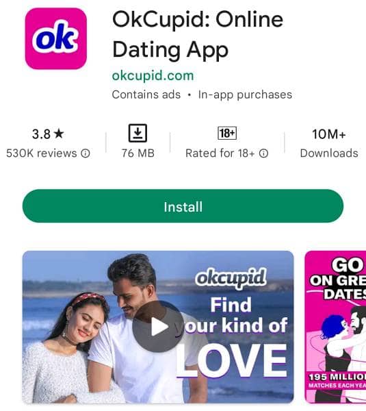 Online Girls Se Baat Karne Ke liye Apps OkCupid App