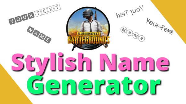 PUBG Stylish Name Generator With Symbol Ideas