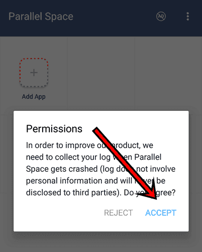 Parallel Space Permission Accept Double Multi App Account