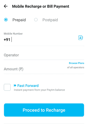 Paytm Recharge Phone Number