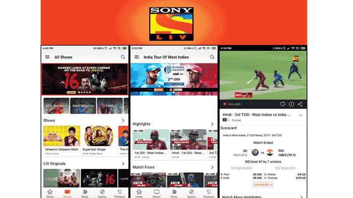 Sonyliv Cricket Movie TV Shows kaise Dekhe Online Internet Mobile
