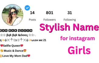 Stylish Name For Instagram For Girls