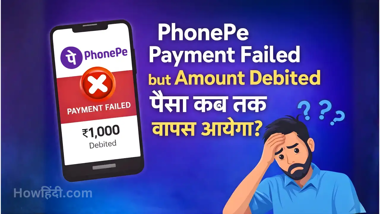 PhonePe payment failed but amount debited paisa kab tak wapas aayega